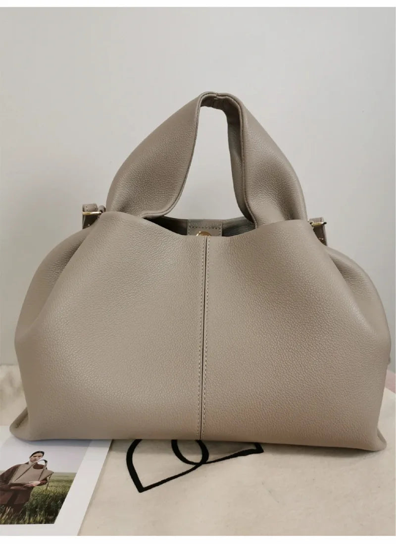 Leather Cloud Crossbody Bag