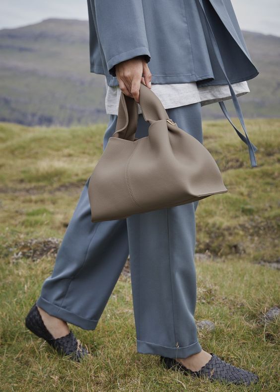 Leather Cloud Crossbody Bag