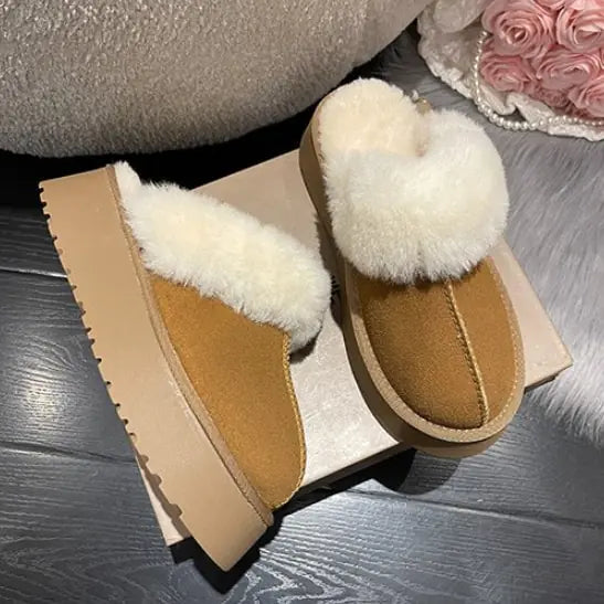 Sheepskin Anti-Skid Snow Boots