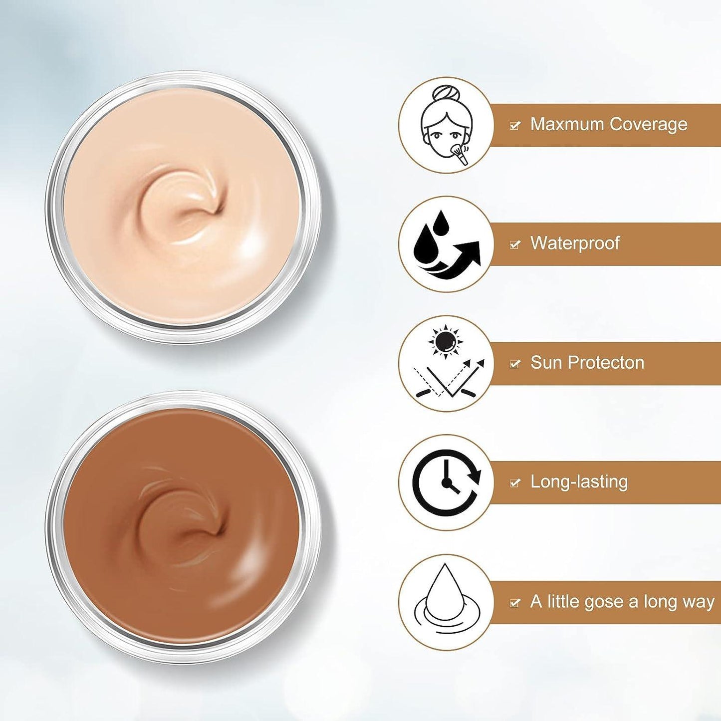Two-Color Waterproof Body Concealer