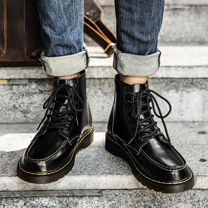 Randolph Cowhide Leather High-Top Boots