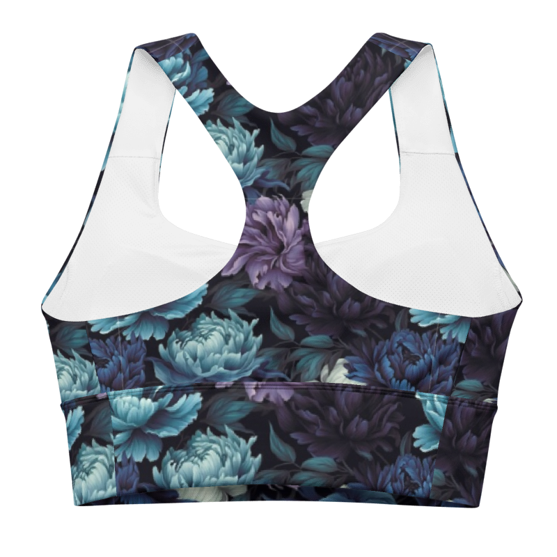 Recycled Longline BloomZ Compression Sports Bra