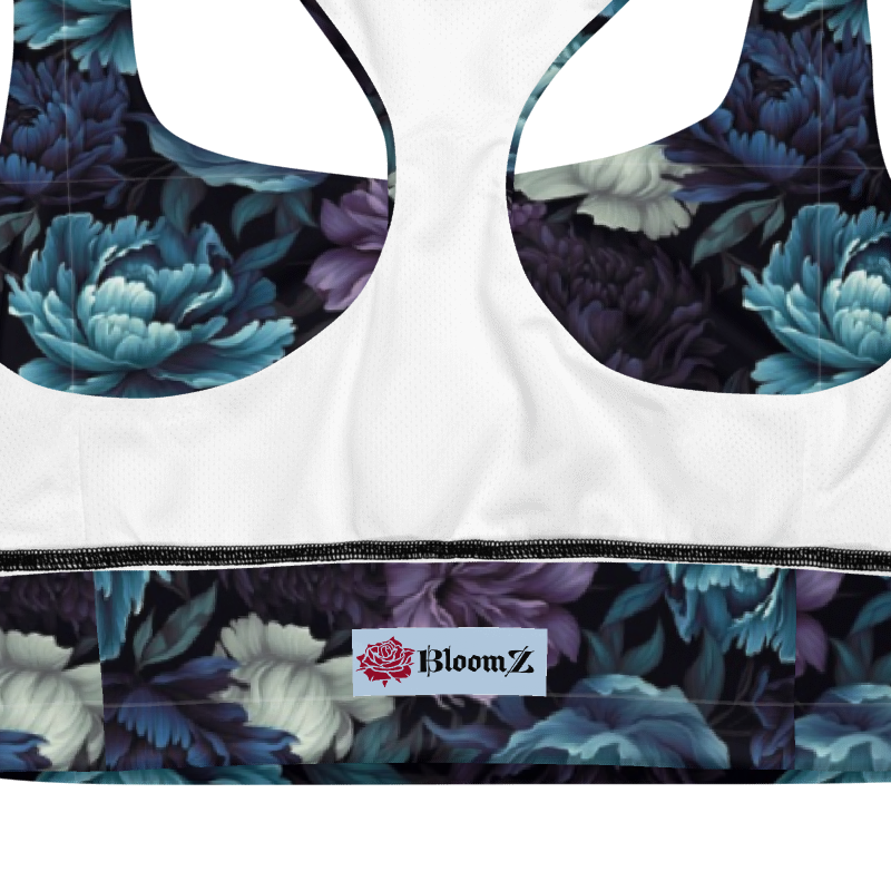 Recycled Longline BloomZ Compression Sports Bra