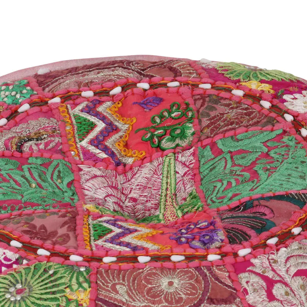 Moroccan Pouf Pink Ottoman
