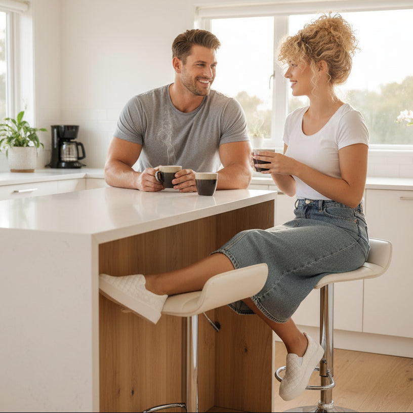 Quilted Platform Trainer Sneakers