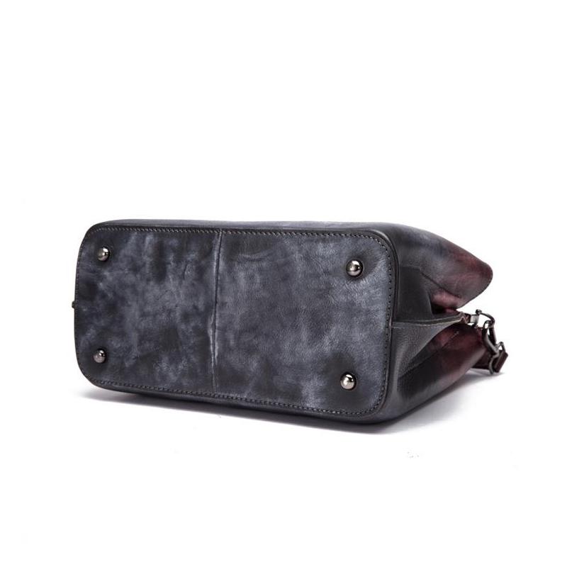 Johnature Retro Genuine Leather Shoulder Handbags