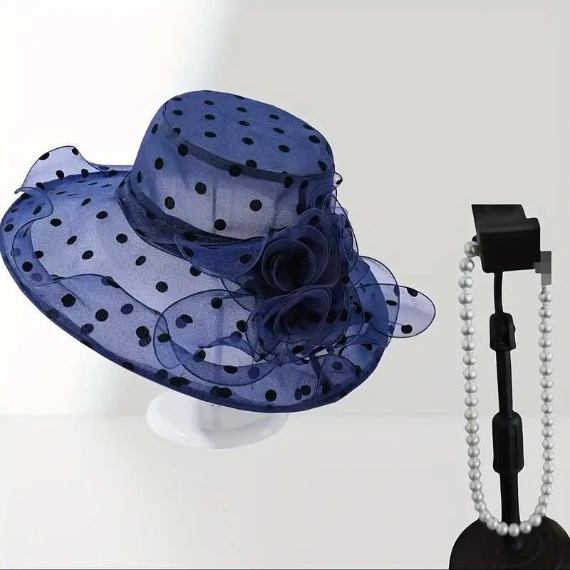 Polka Dot Wide Brim Sun Hats