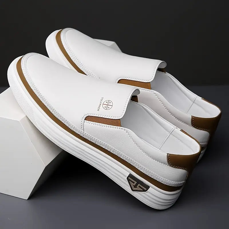 TOLYPACH Genuine Cowhide Leather Business Loafers