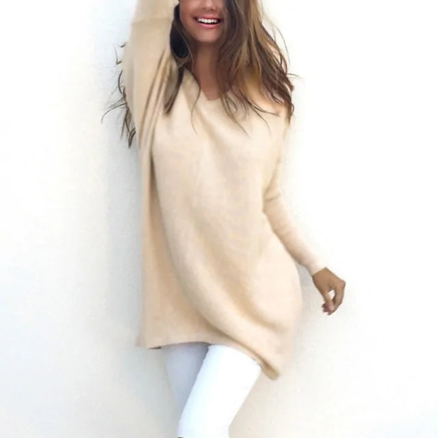 Cashmere Feel Longline Sweater