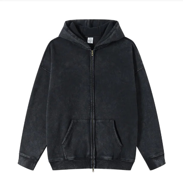 Batik Fleece Zippered Hoodies