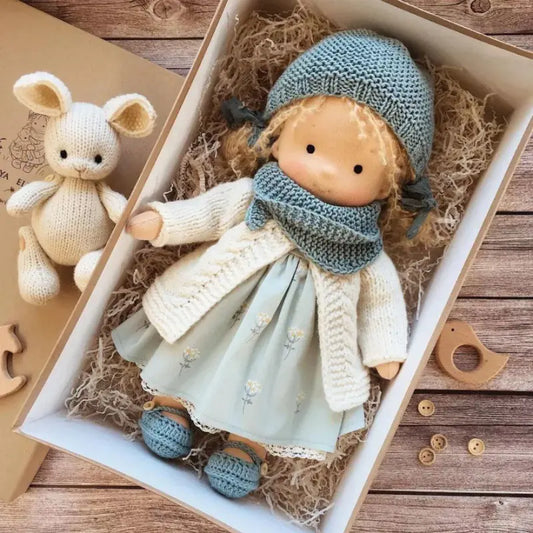 Waldorf Plush Handmade Cotton Dolls + Gift Box