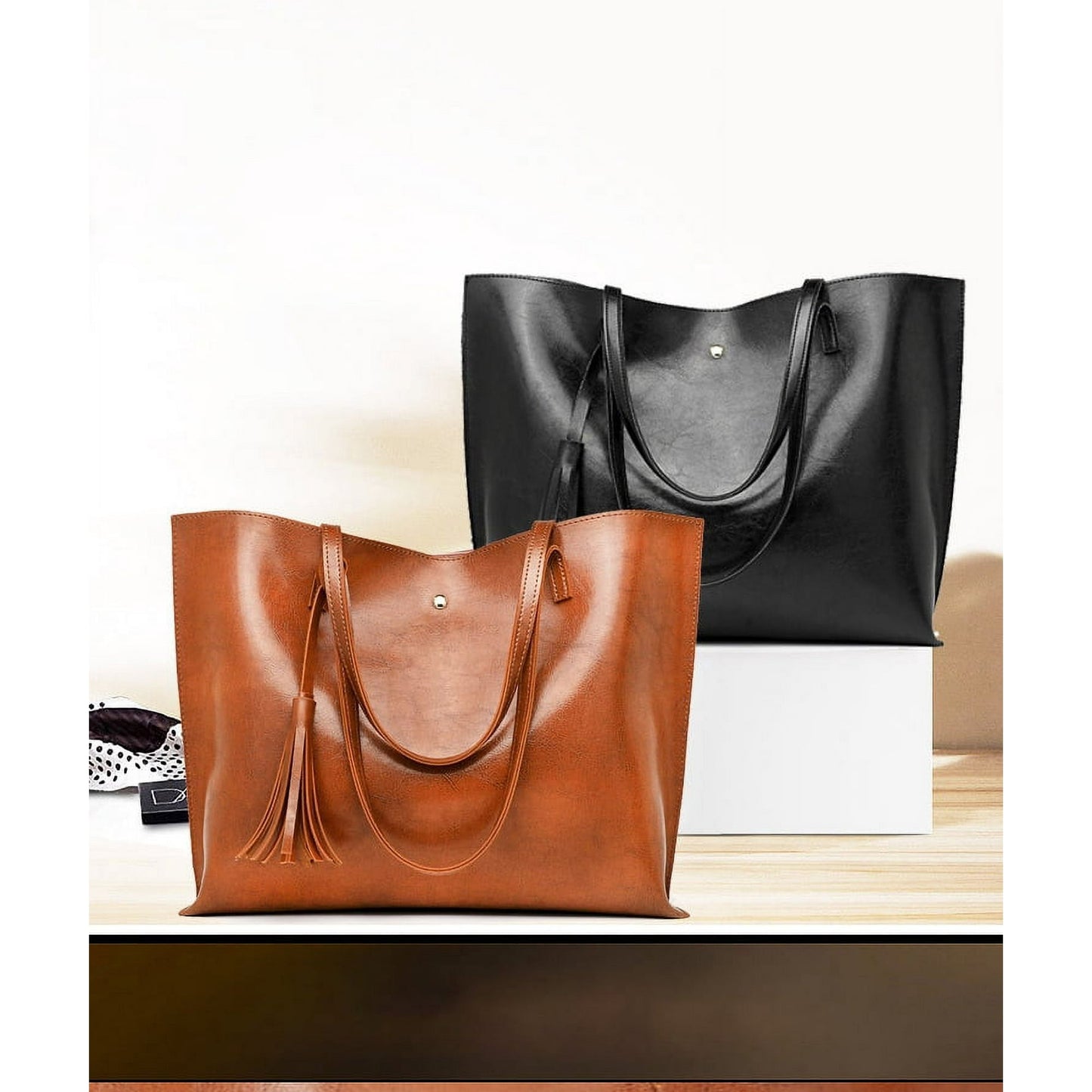 Italian Tassel Tote Shoulder Bags