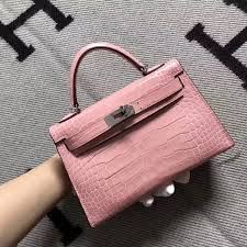 Birkin Inspired Kelly Mini Pochette Leather Handbags - The Monaco Collection