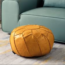Moroccan Dual Purpose Vegan Leather Ottoman