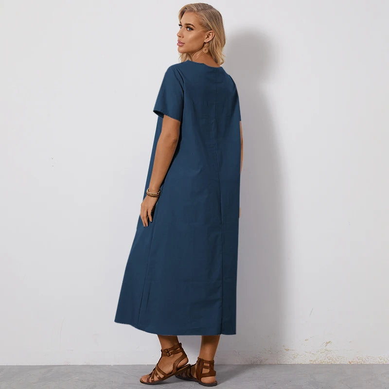 Emery Rose Cotton Maxi Dress