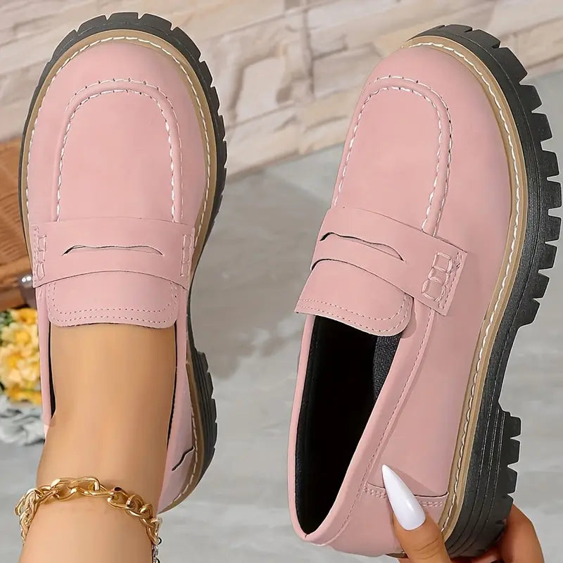 Geneva Platform Penny Loafers