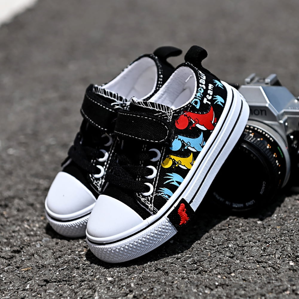 Dinosaur Canvas Low Top Sneakers