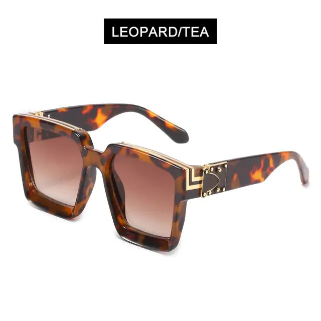 HOOBAN Millionaires Designer Square Sunglasses
