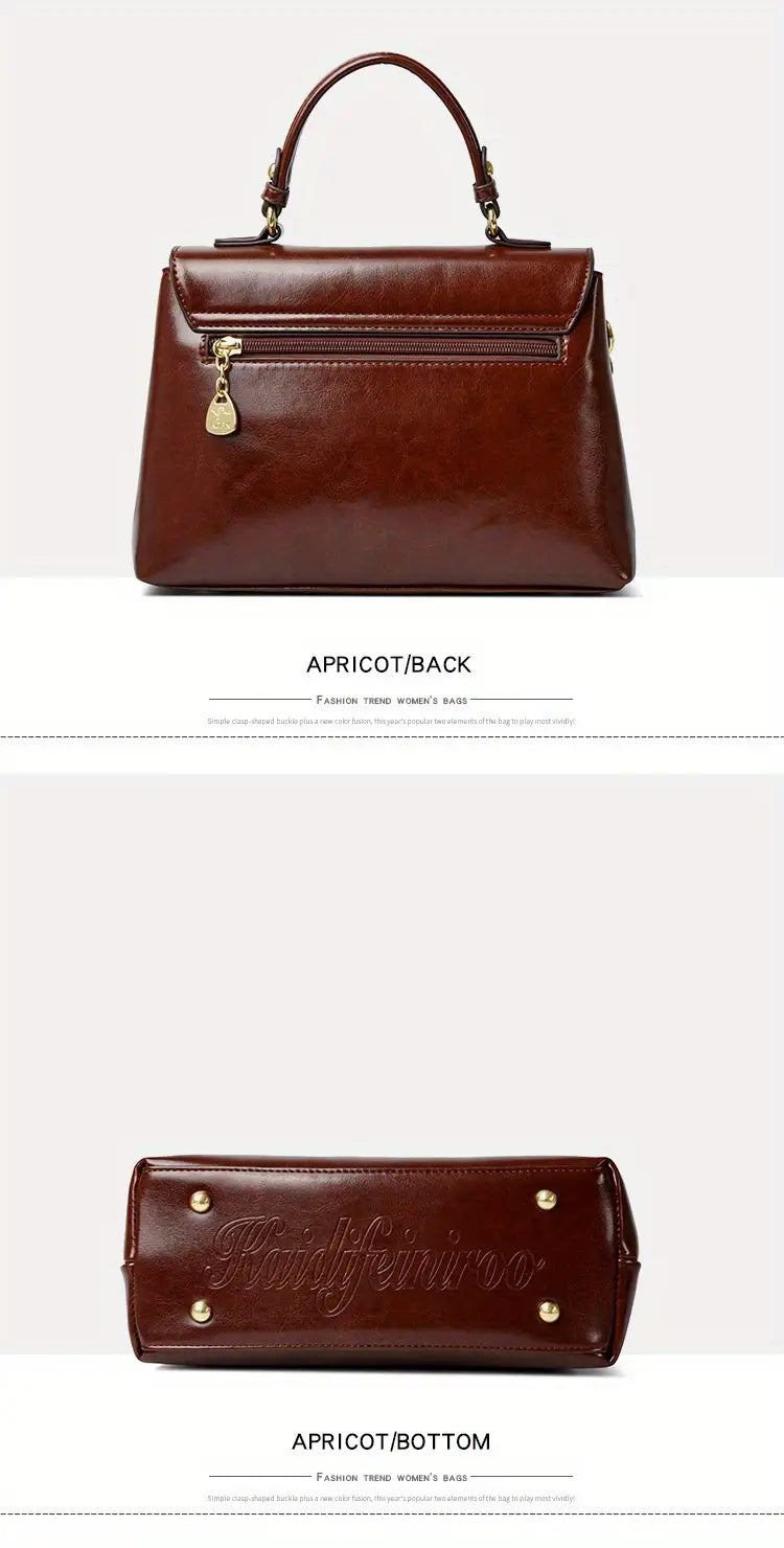 2025 New Vintage Retro Wax Leather Messenger Bags