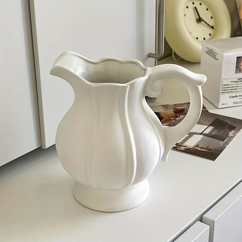 MODISSON Elegant Ceramic Pitcher Vase