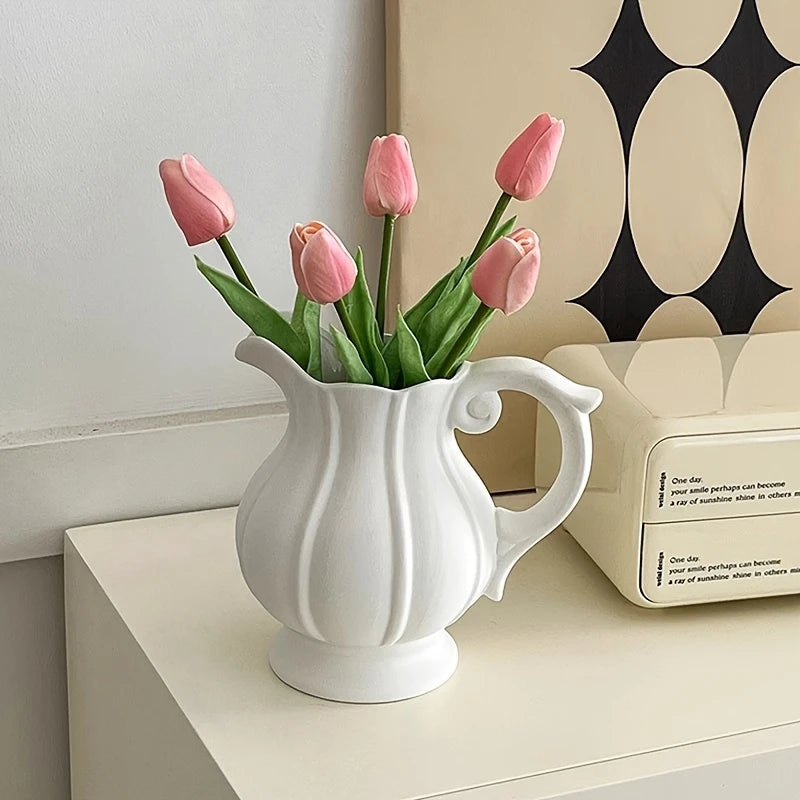 MODISSON Elegant Ceramic Pitcher Vase