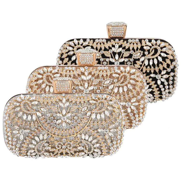 Diamante Evening Clutch Handbag