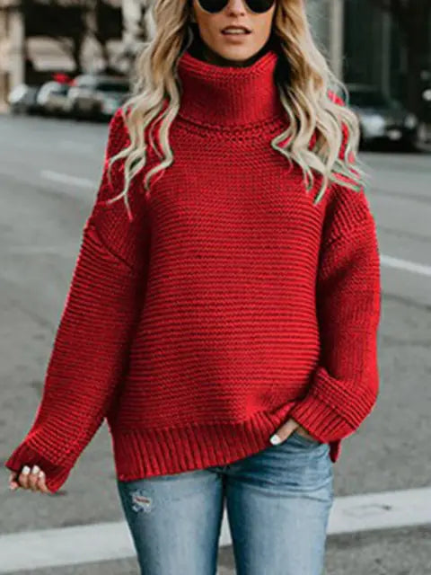 Turtleneck Chunky Knitted Sweater