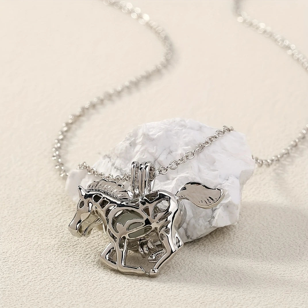 Luminous Horse Necklace