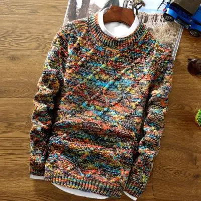 Diamond Knit Crew Neck Jumper