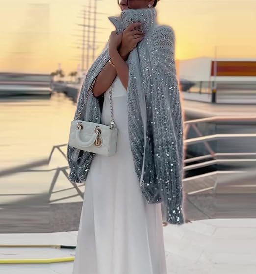 Elegant Sequin Sweater