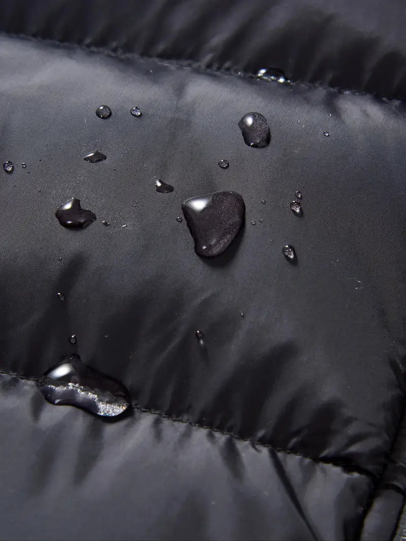 Black Gold Duck Down Puffer Jacket