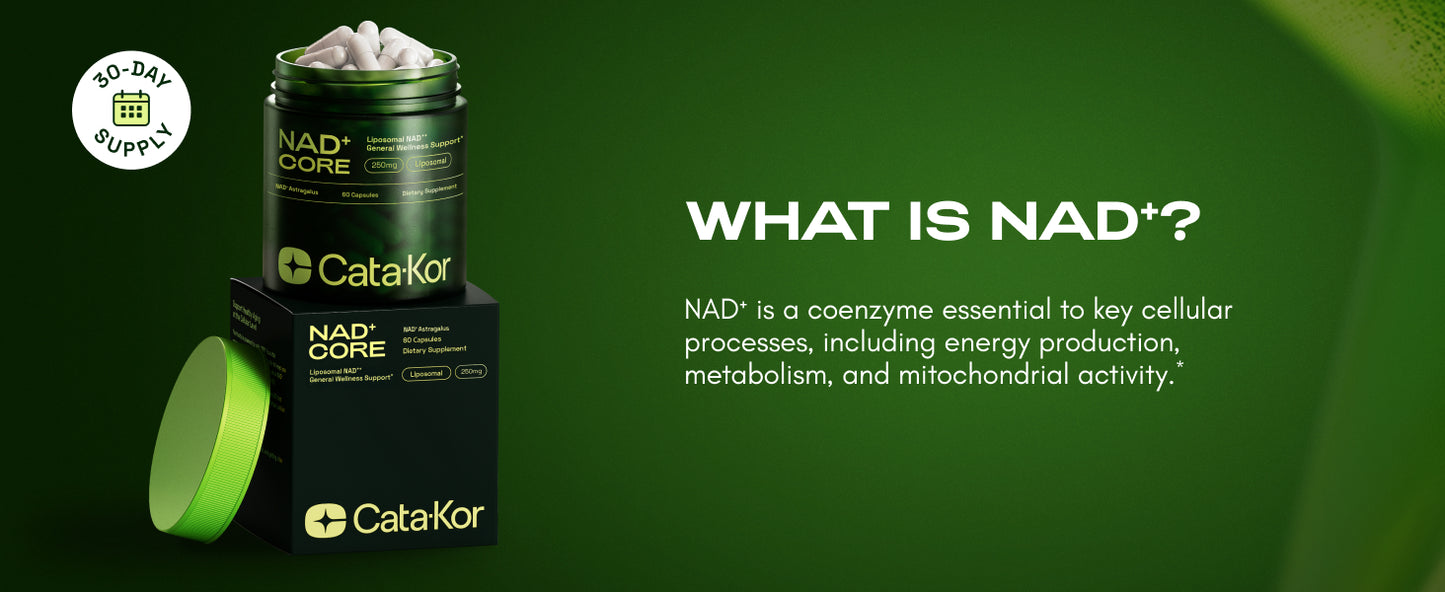 Cata-Kor NAD+ Advanced - NAD Supplement with Resveratrol