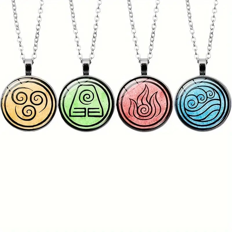 Zodiac Elements Glass Radiant Pendants
