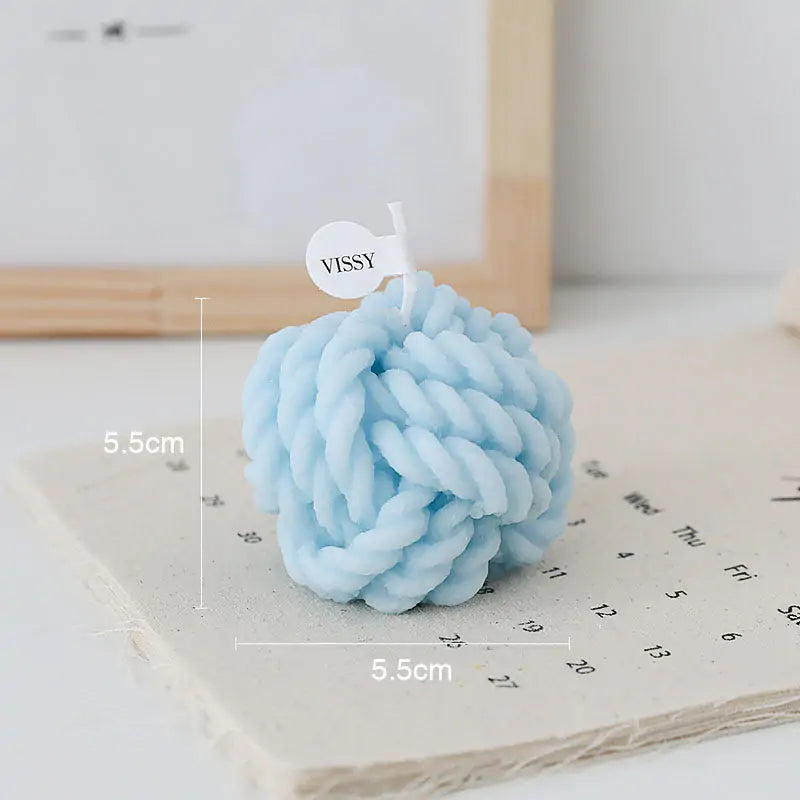 Creative Handmade Wool Ball Candles