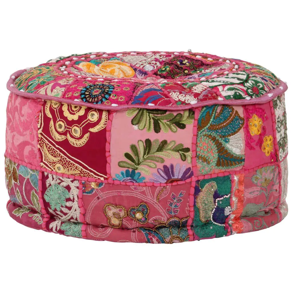 Moroccan Pouf Pink Ottoman