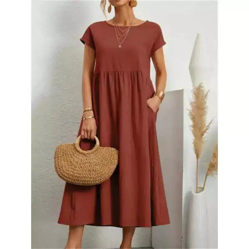 Fernanda Maxi Linen Dresses