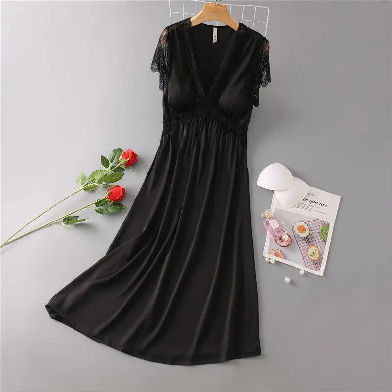 Satin Lace Nightgowns