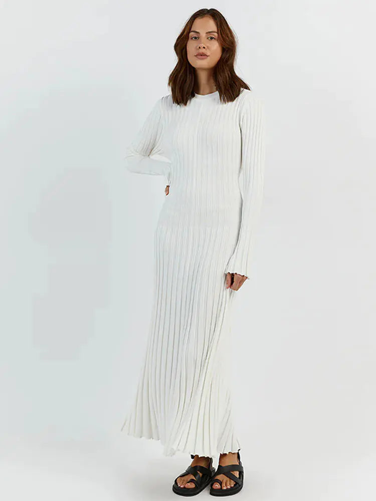 Ribbed Knit Maxi Dresses