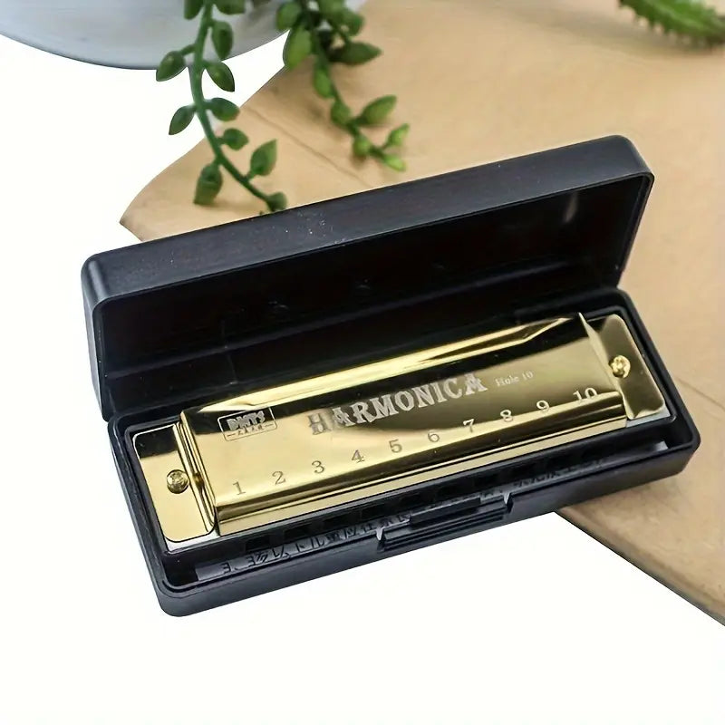 Premium C-Tone 10-Hole Metal Harmonicas