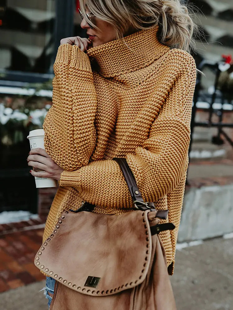 Turtleneck Chunky Knitted Sweater