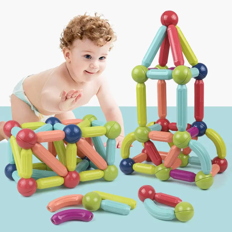 Magnetic Construction Stick Blocks