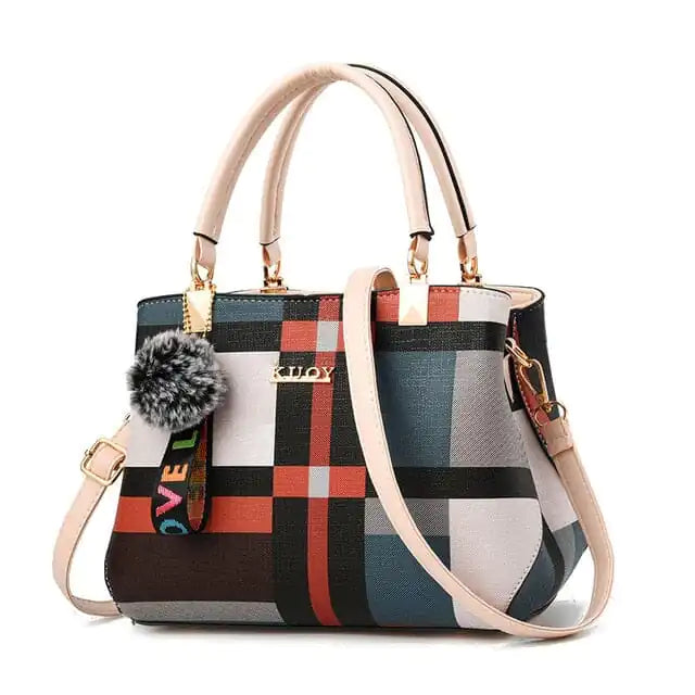 Plaid Colorblock Handbags