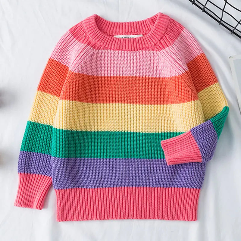 Campure Rainbow Cotton Knit Jumpers