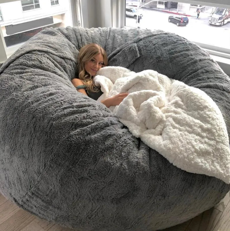 Giant Fluffy Fur Bean Bag Covers