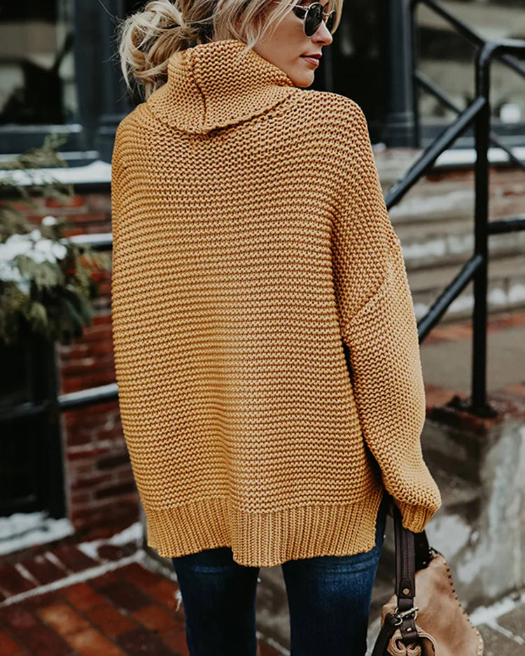 Turtleneck Chunky Knitted Sweater