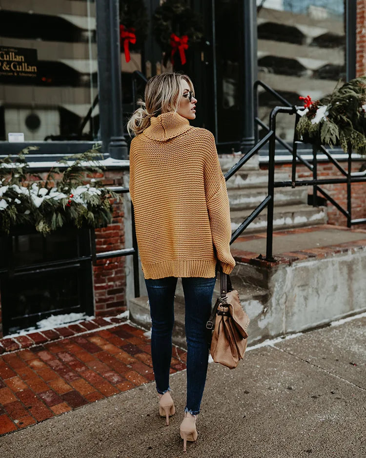 Turtleneck Chunky Knitted Sweater