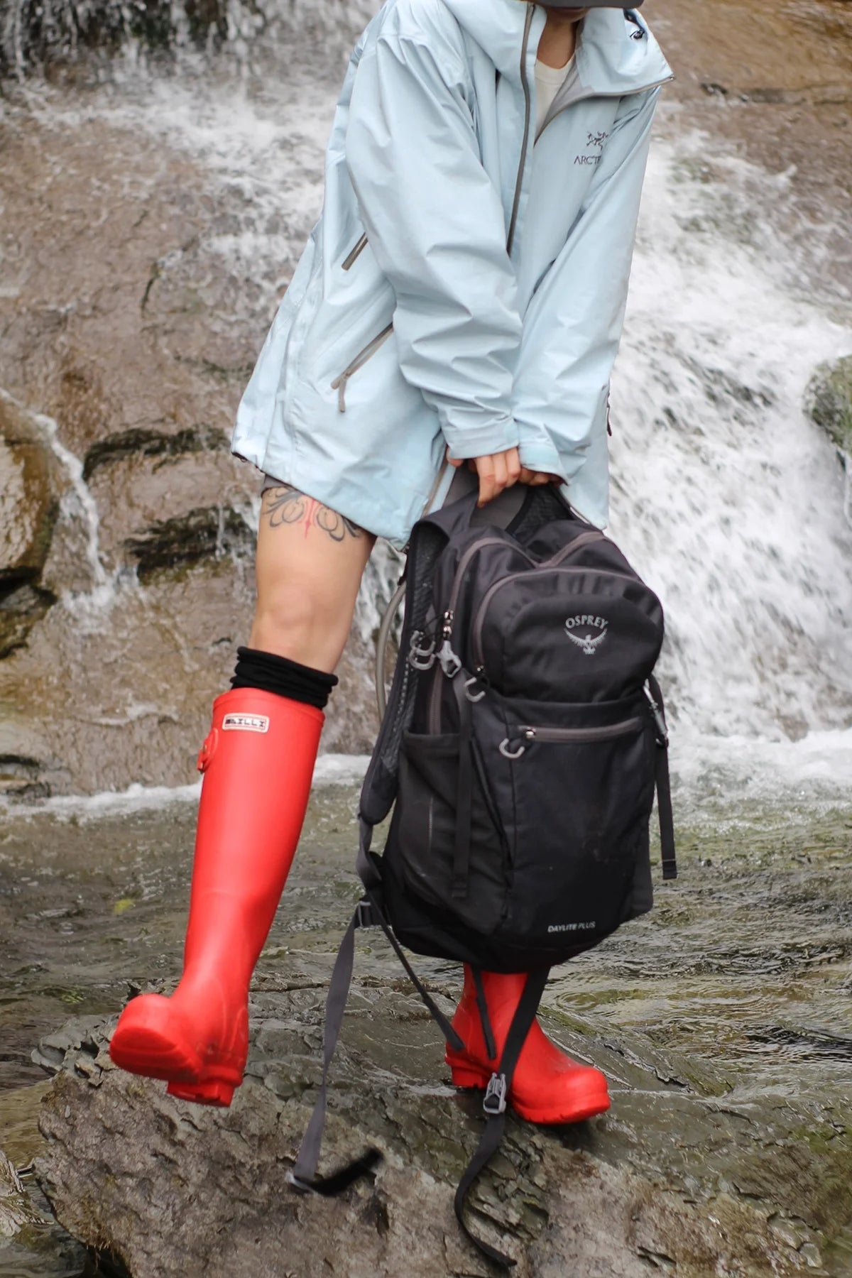 Cherry Red Gumboots