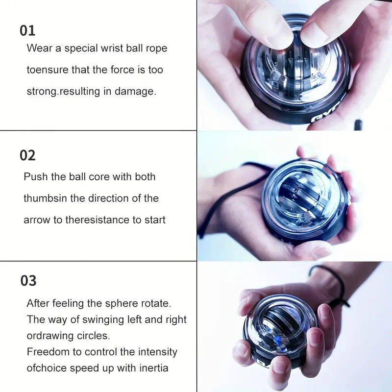 LED Wrist Gyroscopic Powerball