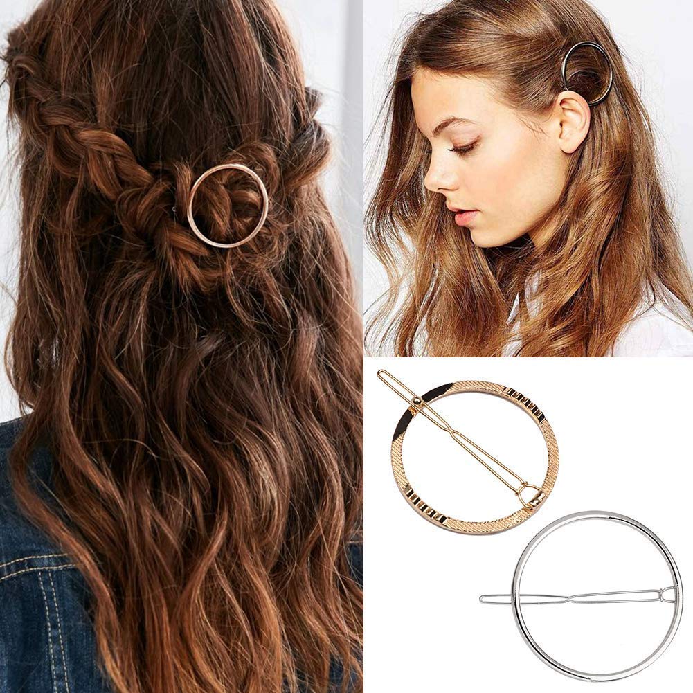 Gold and Silver Hair Clips