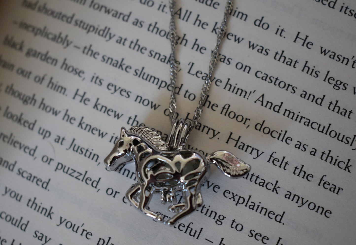 Luminous Horse Necklace